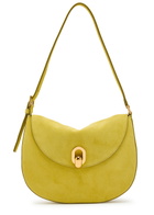 Savette Tondo Small Suede Shoulder bag - Yellow - One Size