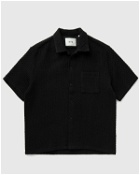 Arte Antwerp Jacquard Croche Shirt Black - Mens - Shortsleeves
