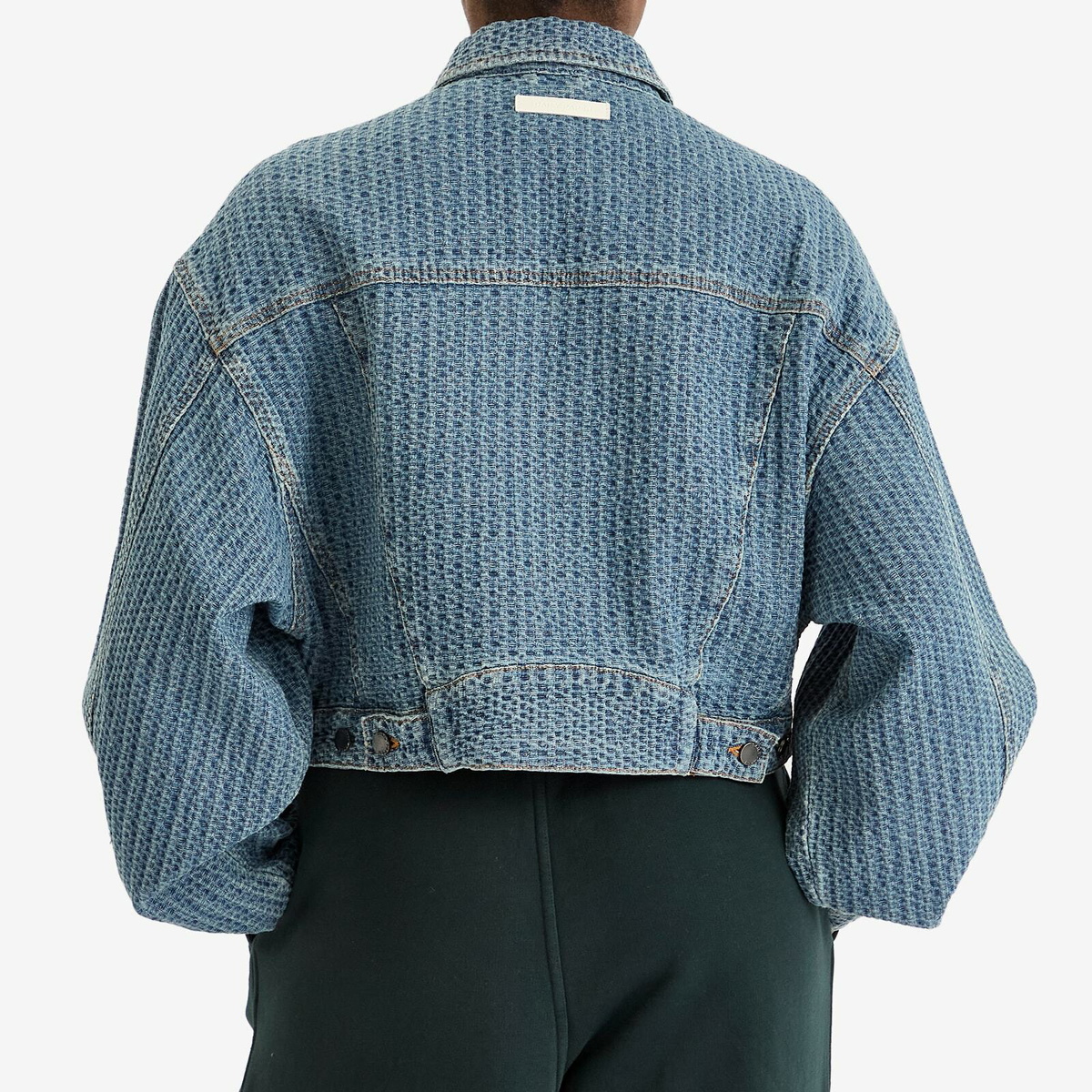 Daily Paper Women's Relaxed Denim Jackets in Light Blue