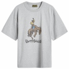 Uniform Bridge Men's Cowboy T-Shirt in Grey Melange