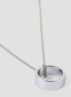 Ring Chain Necklace in Silver 