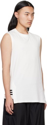 Y-3 White 3-Stripes Tank Top