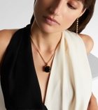 David Yurman Marbella 18kt gold necklace with onyx
