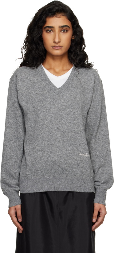 Photo: Dunst Gray Soft V-Neck Sweater