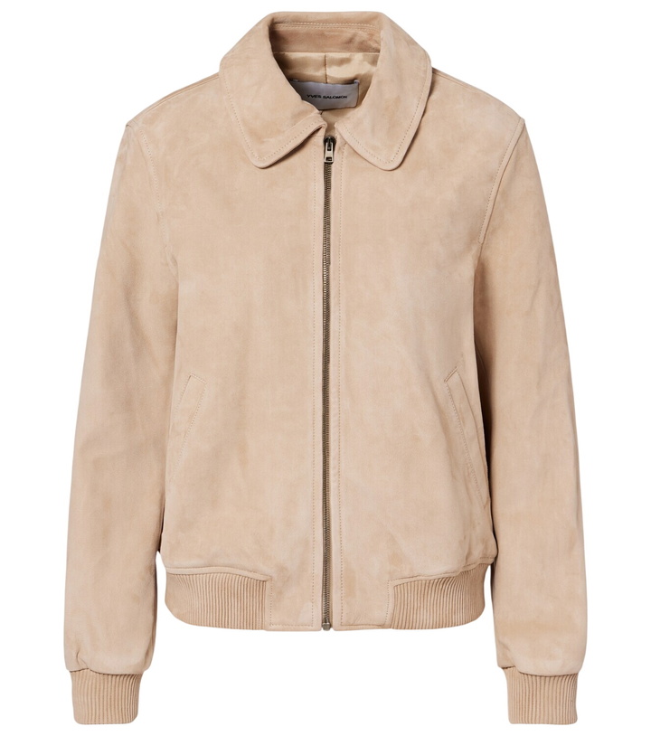 Photo: Yves Salomon Suede bomber jacket