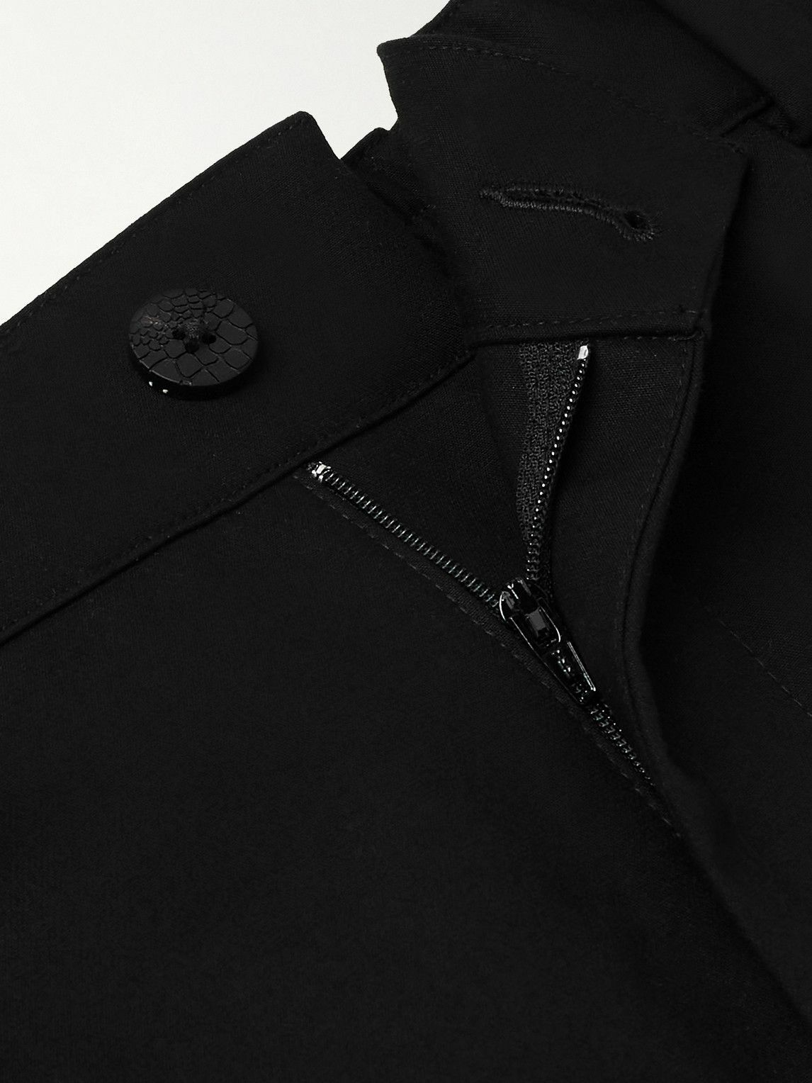 Jacquemus - Croisière Tapered Pleated Cotton Trousers - Black