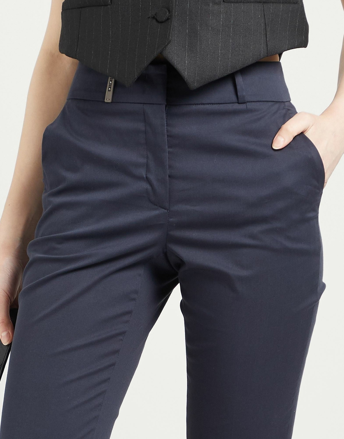 Peserico Womens Pants Midnight in Blue