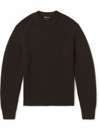 TOM FORD - Ribbed Cashmere Mock-Neck Sweater - Brown