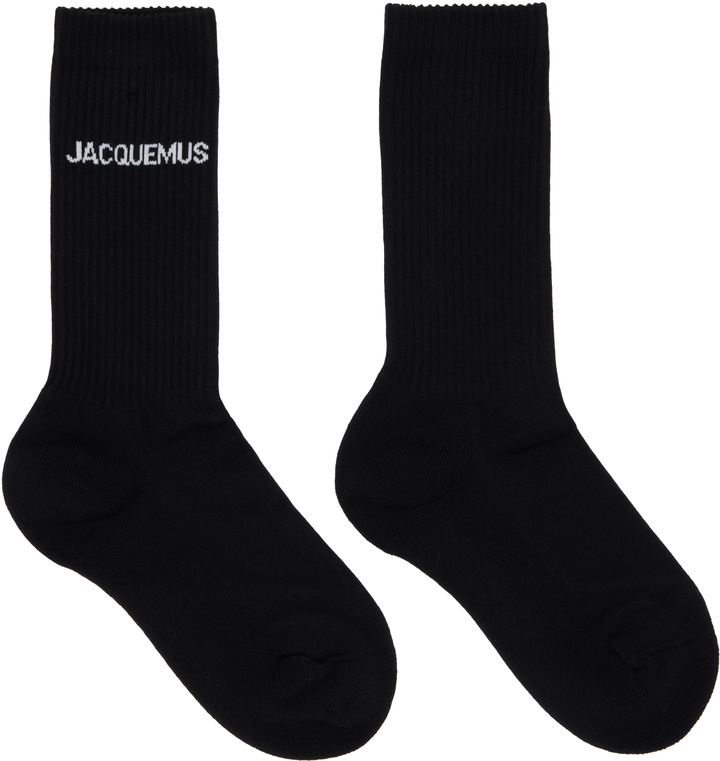 Photo: JACQUEMUS Black Les Classiques 'The Jacquemus' Socks