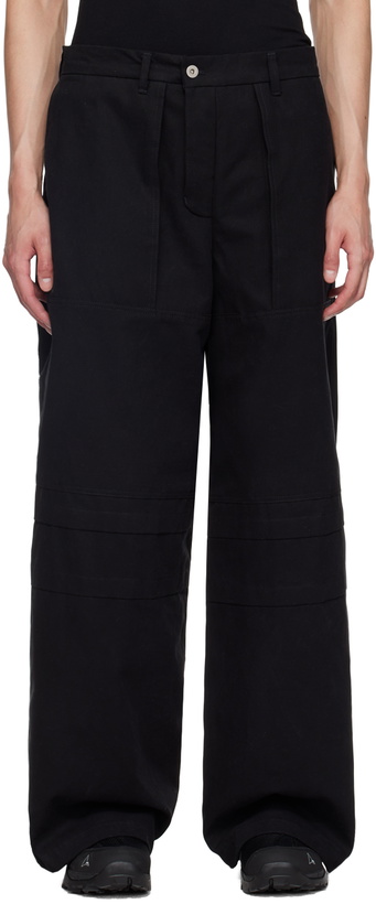 Photo: BRYAN JIMENÈZ SSENSE Exclusive Black Pleat Trousers