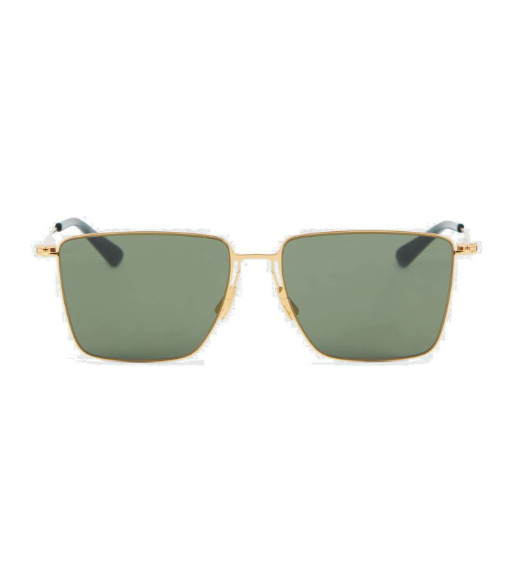 Photo: Bottega Veneta Ultrathin rectangular sunglasses