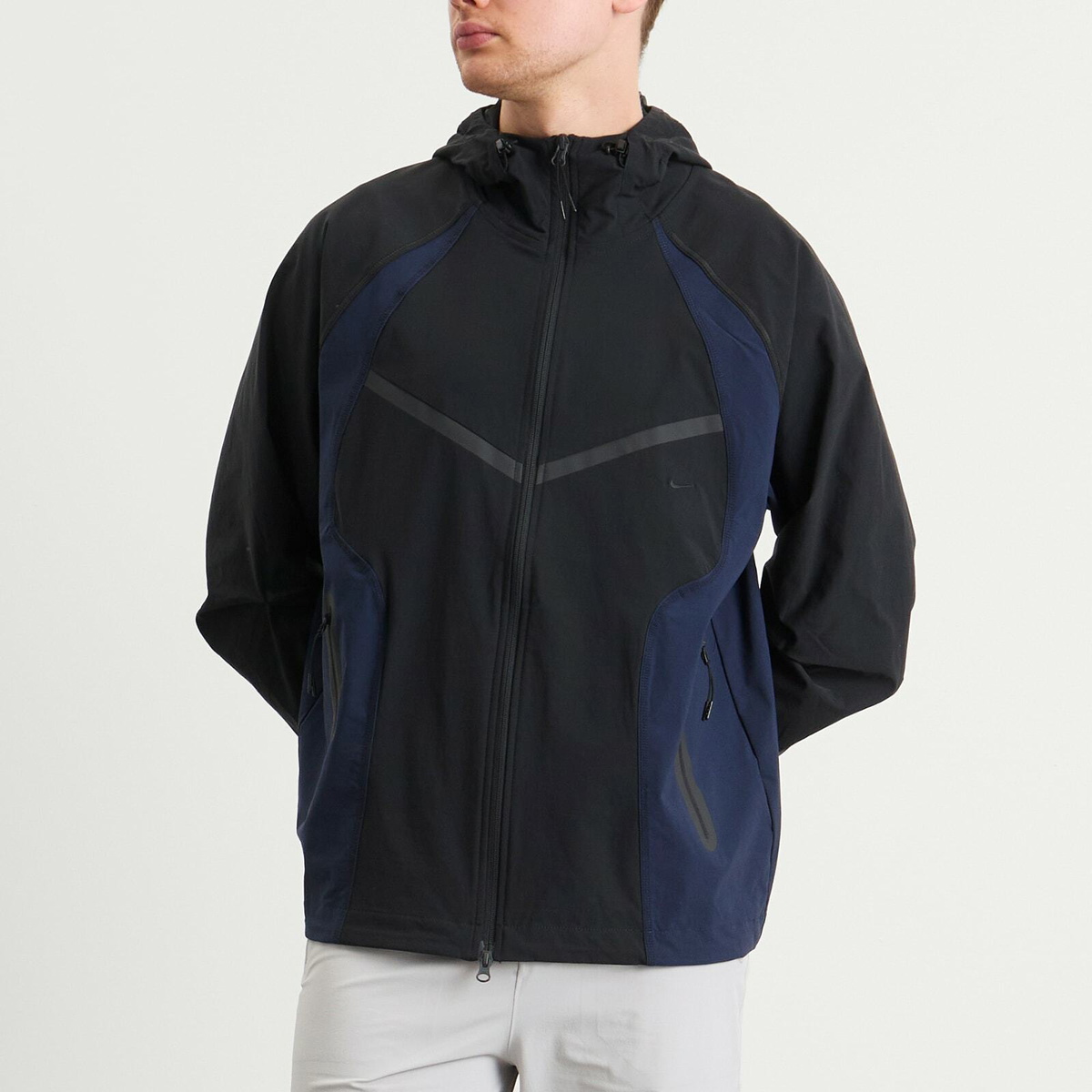 Nike Men's Tech Woven Pro Jacket in Black/Obsidian/Black