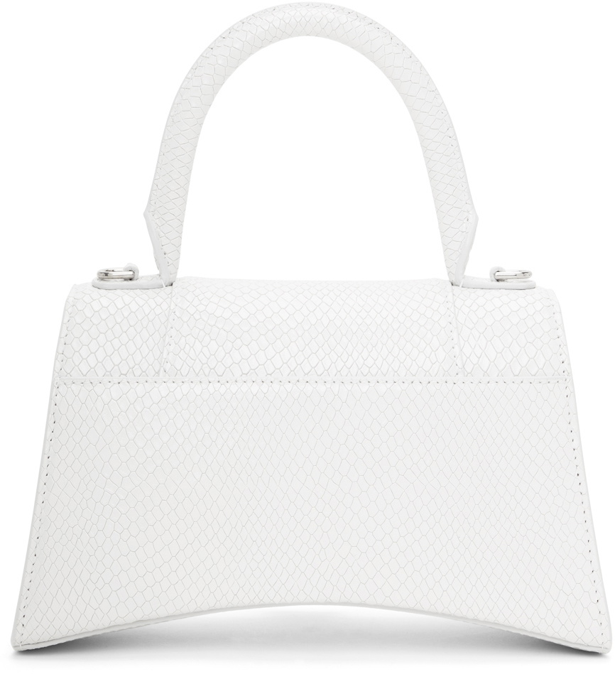 Balenciaga White CrocodileEmbossed Leather Small Hourglass Bag  myGemma   NL  Item 118141