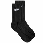 Patta Men's Basic Sport Socks in Black