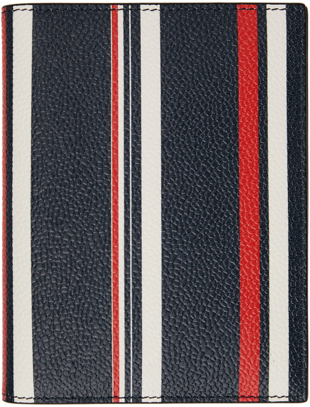 Photo: Thom Browne Navy Striped Passport Holder