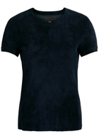 Stouls 05 Stretch-suede T-shirt Navy