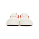 Good News White and Orange Opal Paisley Sneakers