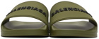 Balenciaga Logo Pool Slides