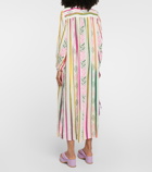 Velvet Peyton jacquard cotton maxi dress
