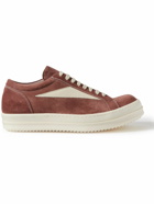 Rick Owens - Vintage Leather-Trimmed Suede Sneakers - Pink