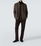 Zegna Cotton and cashmere slim pants