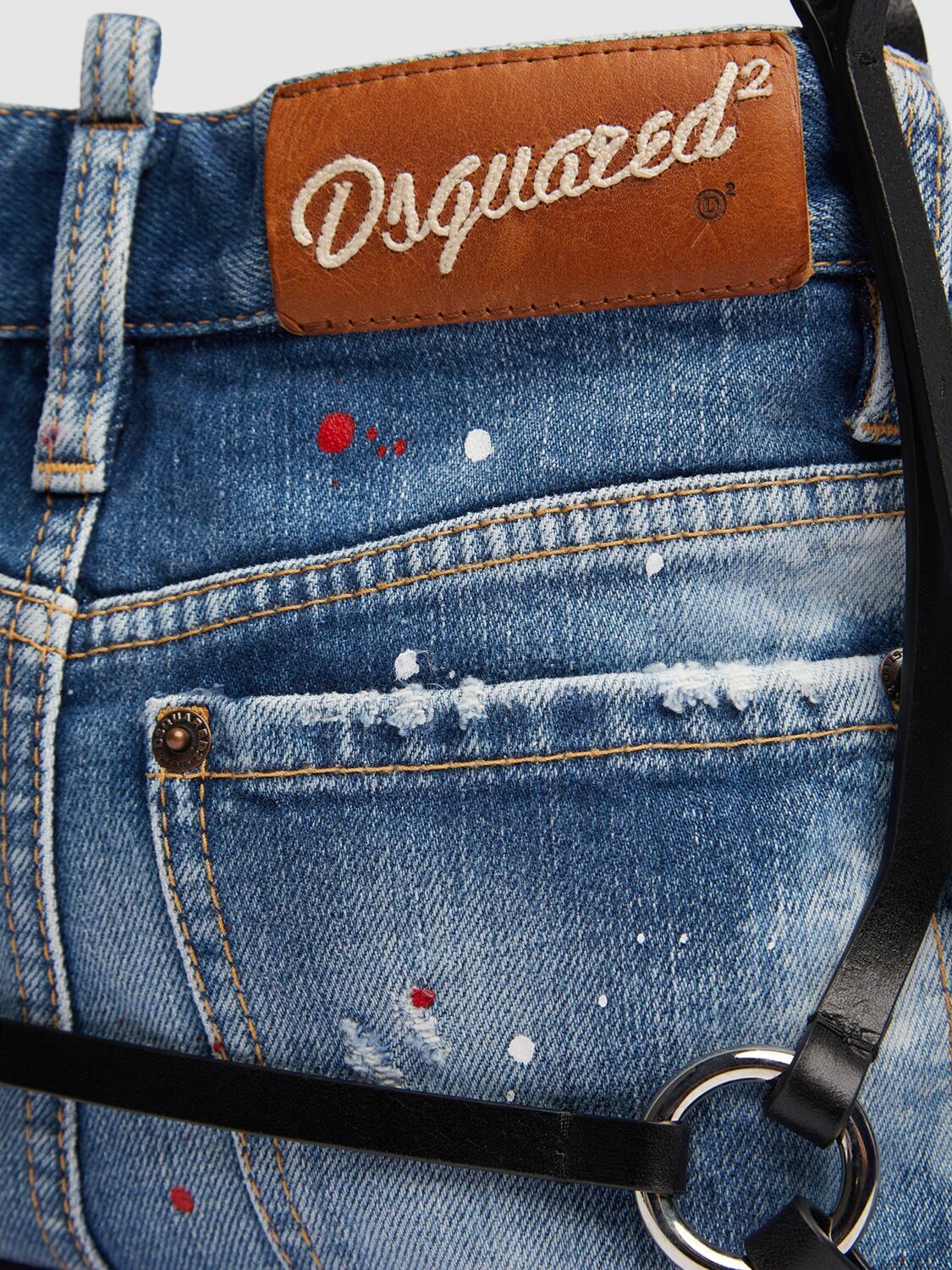 DSQUARED2 Bondage Denim Shoulder Bag Dsquared2