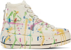 R13 Beige Kurt High Top Sneakers