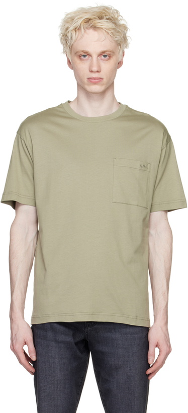 Photo: A.P.C. Khaki Dmitri T-Shirt