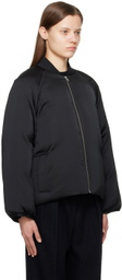 Loulou Studio Black Dion Bomber Jacket