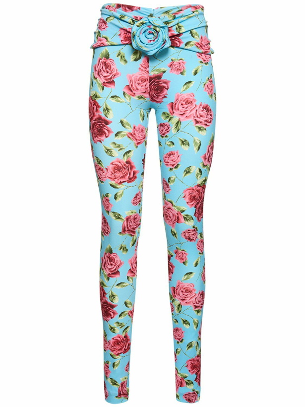 Photo: MAGDA BUTRYM - Jersey Printed Leggings W/rose