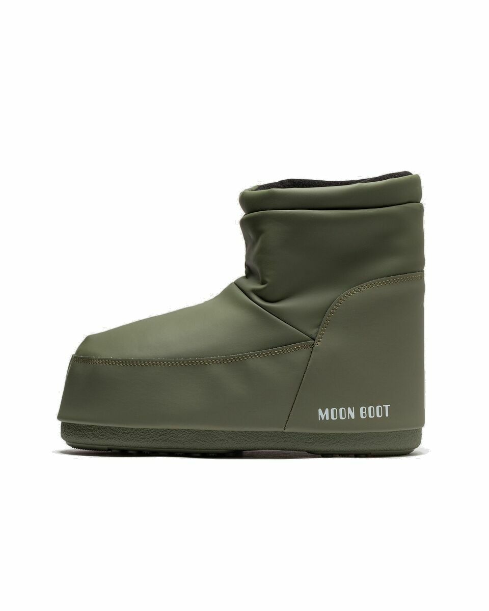 Photo: Moon Boot Moonboot Icon Low Nolace Rubb Green - Mens - Boots