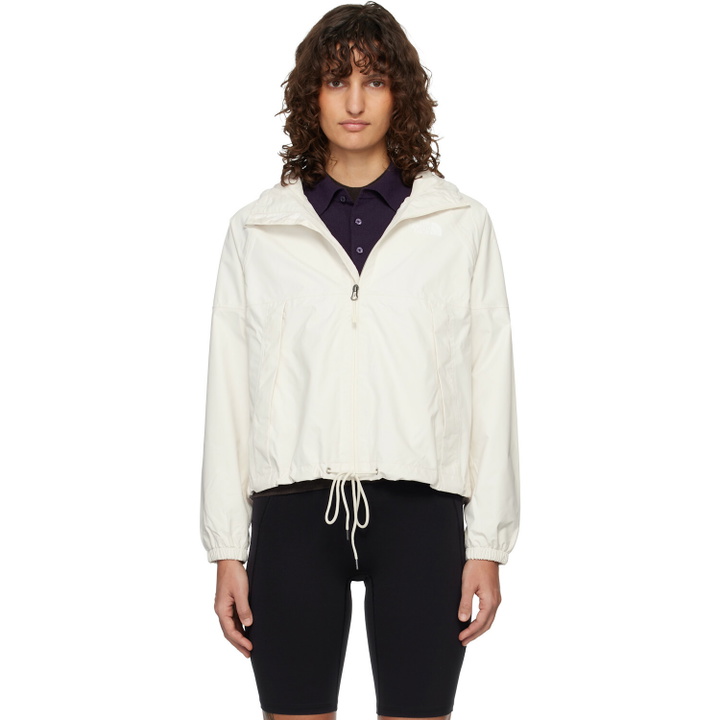 Photo: The North Face White Antora Hoodie Rain Jacket