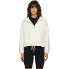 The North Face White Antora Hoodie Rain Jacket