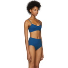 Her Line Blue Suzy Bikini Top