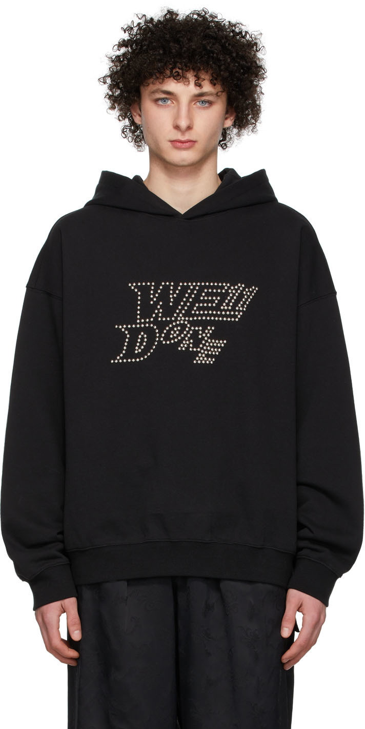 We11done Black French Terry Hoodie