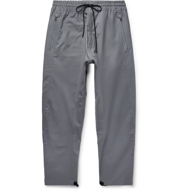 Photo: Nike - NikeLab ACG Variable Tapered Cotton-Blend Drawstring Trousers - Men - Gray