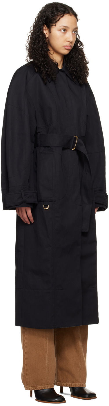 Jacquemus Black Les Classiques Le trench Bari Trench Coat Jacquemus