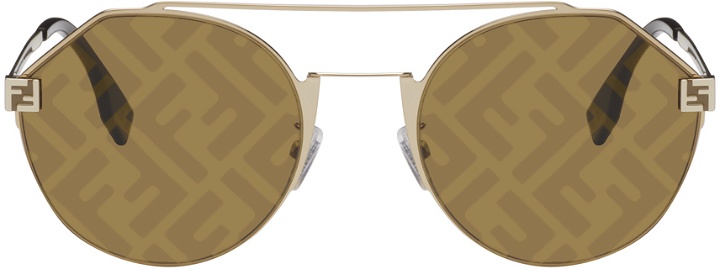 Photo: Fendi Gold Sky Sunglasses