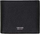 TOM FORD Black Soft Grain Leather T Line Bifold Wallet