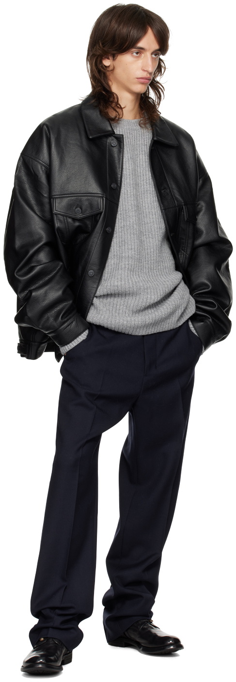 The Frankie Shop Black Conan Faux-Leather Jacket