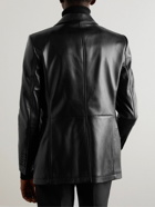 TOM FORD - Leather Blazer - Black