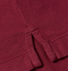 Canali - Stretch-Cotton Piqué Polo Shirt - Claret