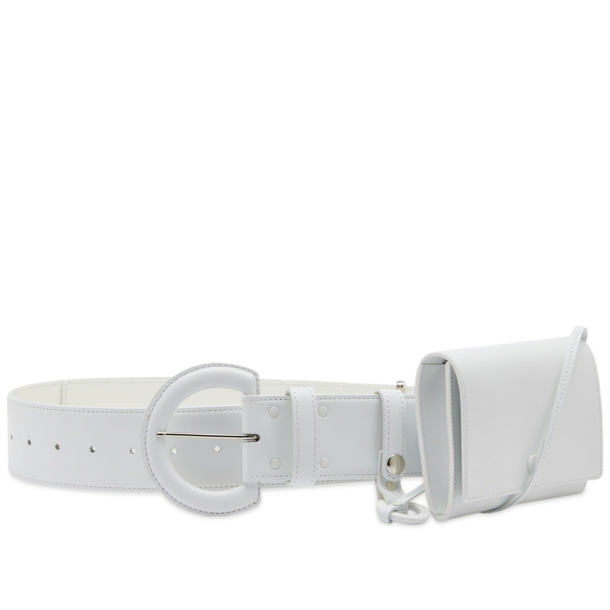Toga Pulla Women's Pouch Belt in White Toga Pulla