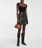 Khaite - Fontana leather cowboy boots