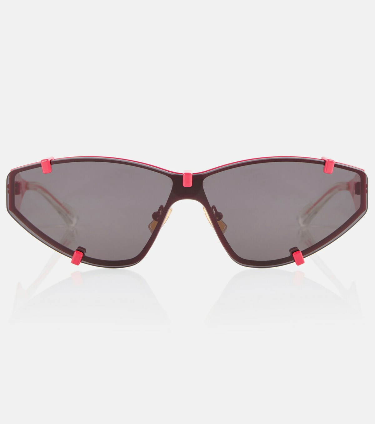 Bottega Veneta Red Shield Sunglasses Bottega Veneta - Grip shield sunglasses Bottega Veneta main image 3