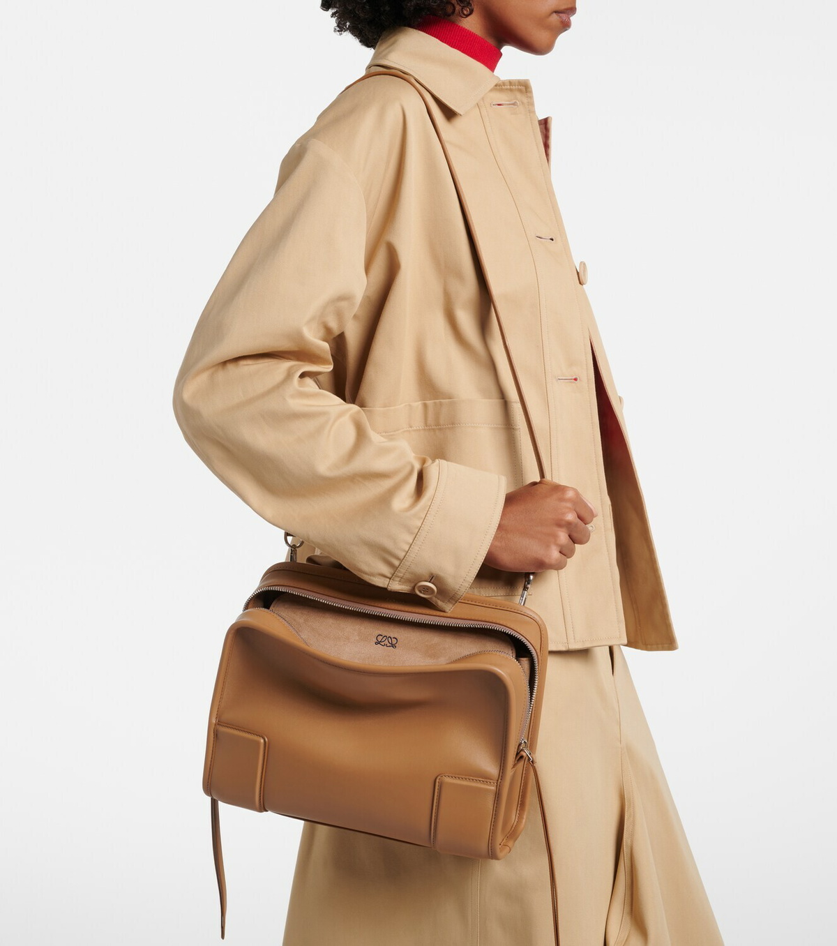 Loewe Amazona Medium leather top-handle bag