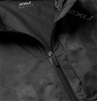 2XU - Pursuit AC Printed Waterproof Nylon Hooded Jacket - Gray