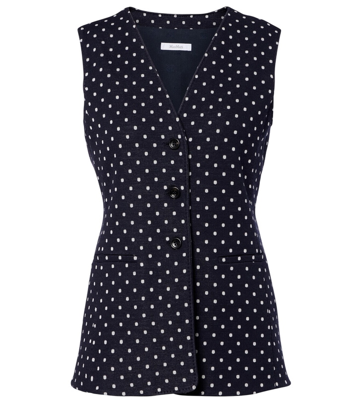 Photo: Max Mara Polka-dot jersey vest