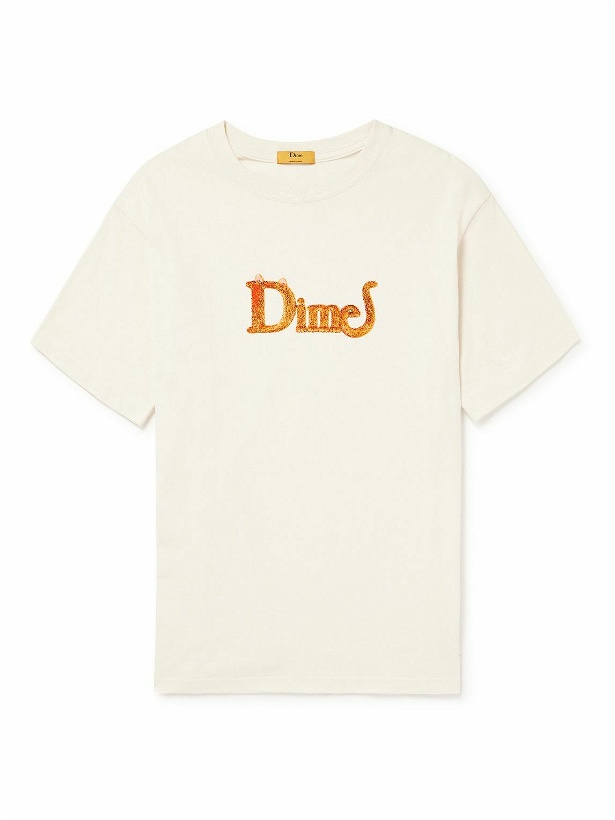 Photo: DIME - Logo-Print Cotton-Jersey T-Shirt - Neutrals