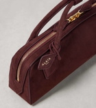 Alaïa Le Teckel suede clutch